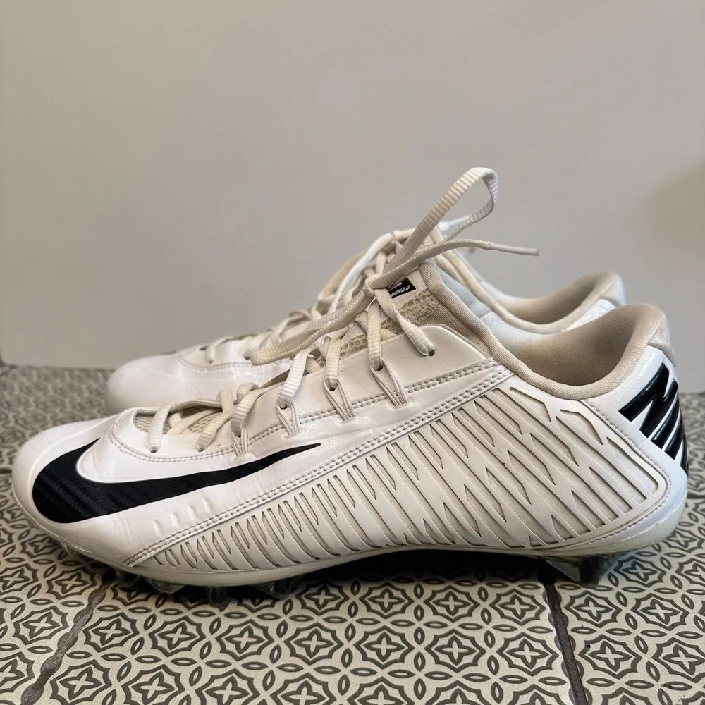 Nike Vapor Carbon Elite 2014 TD PROMO SAMPLE Cleats Men's Size 13.5 White/Black